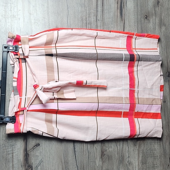 Ann Taylor Plaid Tie Waist Pencil Skirt NWOT - Picture 4 of 11